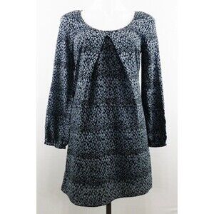 Jack Women Dress Size M Medium Gray 100% Polyester Lined Lightweight